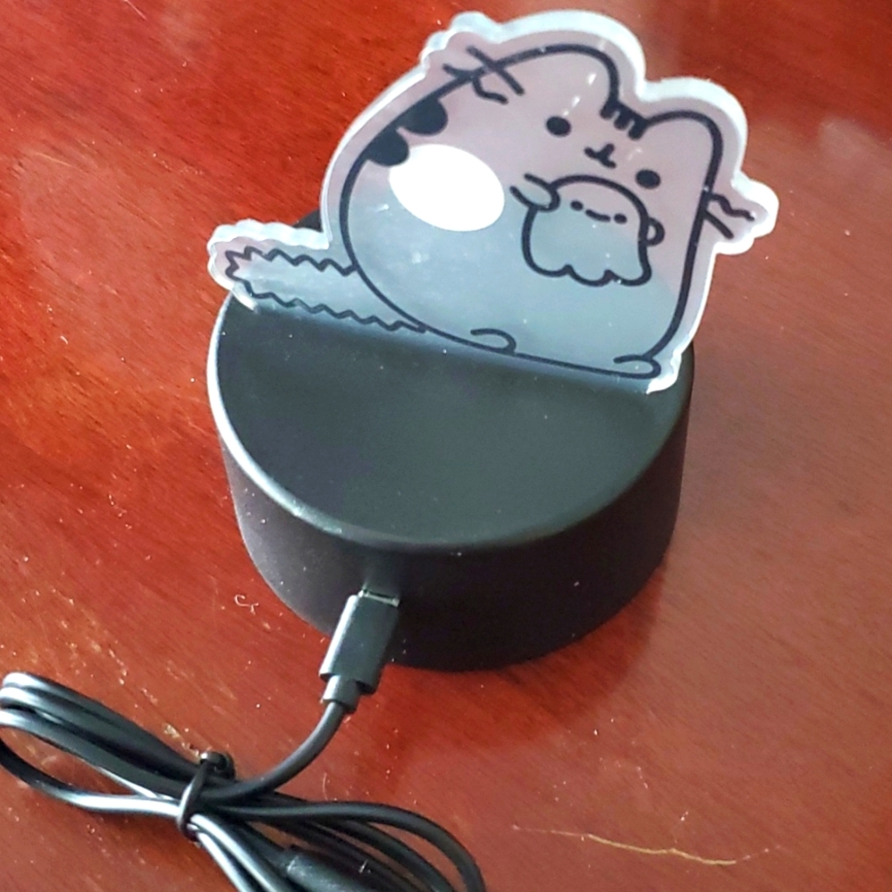 Pusheen ghost nightlight